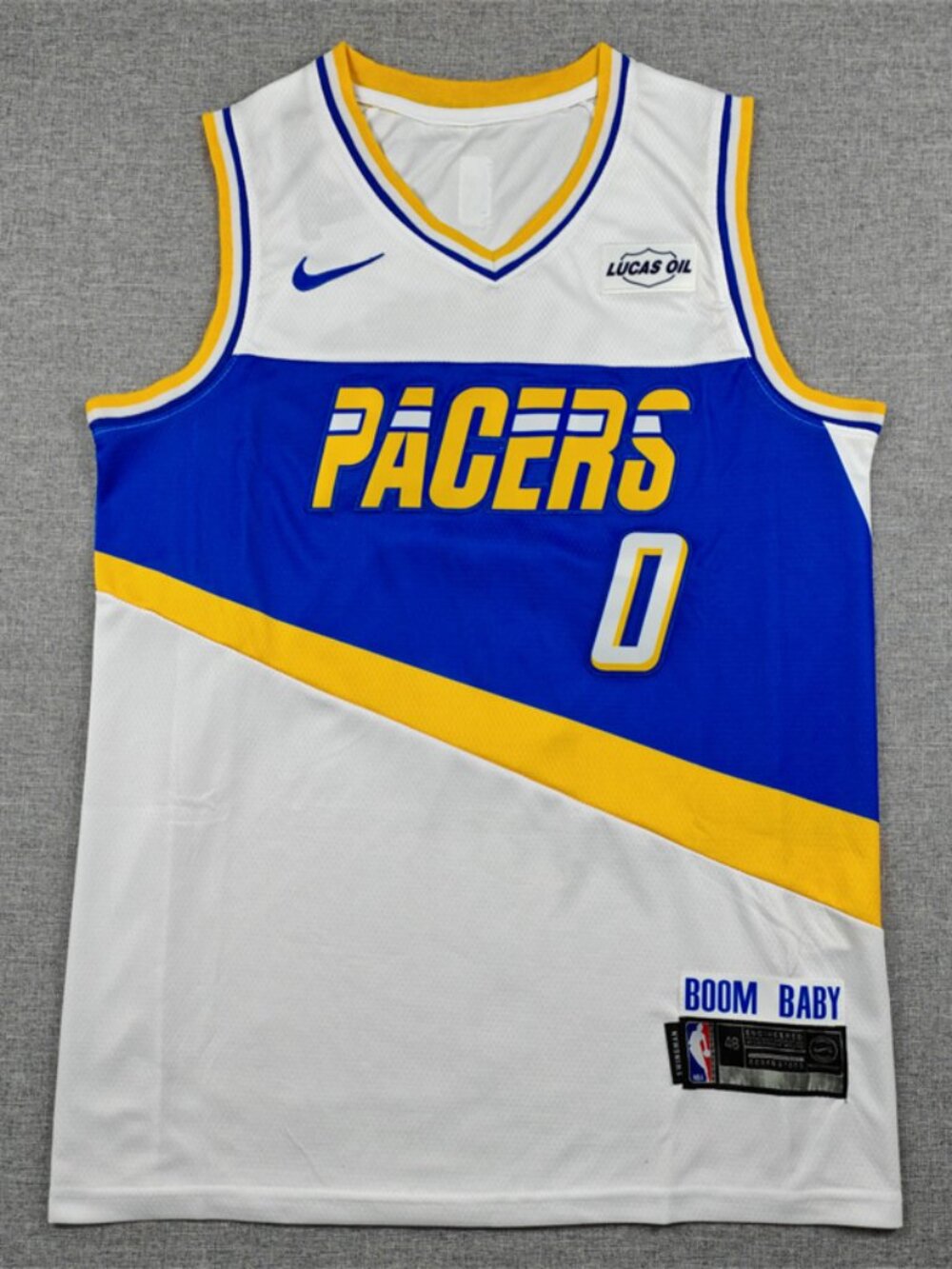 Indiana Pacers Style Basketball Jersey - Boom Baby Edition #0
